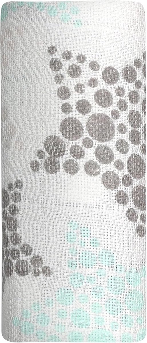 Muslin Doek 100% Katoen 70 x 70 cm - Sterrenmotief - Licht & Ademend - Veelzijdig - Sneldrogend