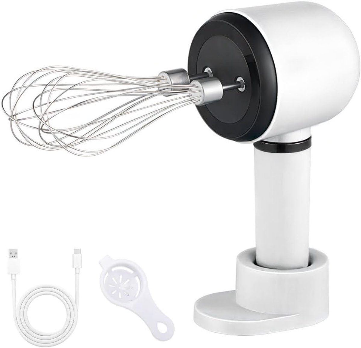Draadloze Handmixer - Elektrische Garde - Bakken en Mixen - 3 Snelheden USB Opladen
