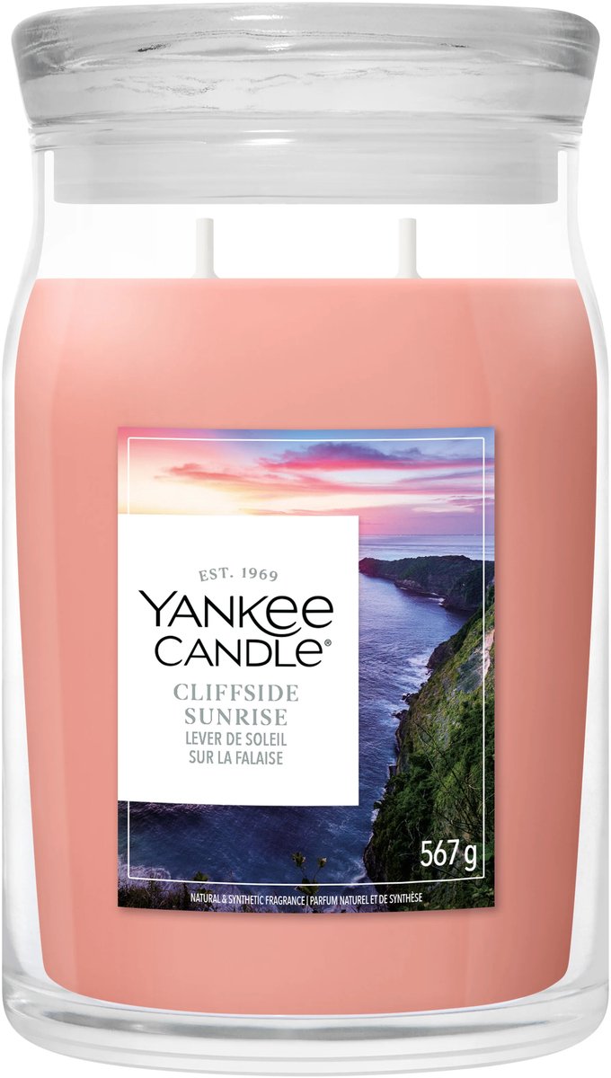 Yankee Candle Cliffside Sunrise Large Jar - tot 80 branduren Oranje