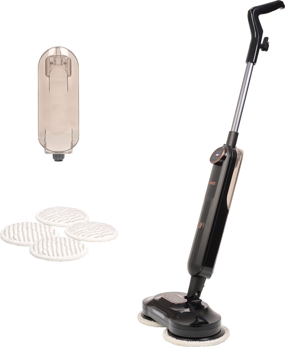 Princess 338000 SteamMotion Plus Vloerschrobber - Elektrische Dweil - Dweilsysteem - Vloerreiniger - Met LED verlichting - 2 standen