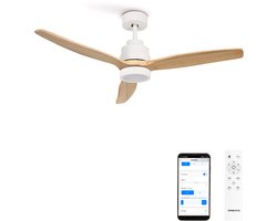 CREATE - Stille plafondventilator van 40 W met technische ABS-bladen (Ø112cm) - Met licht - WIFI - WIND STYLANCE