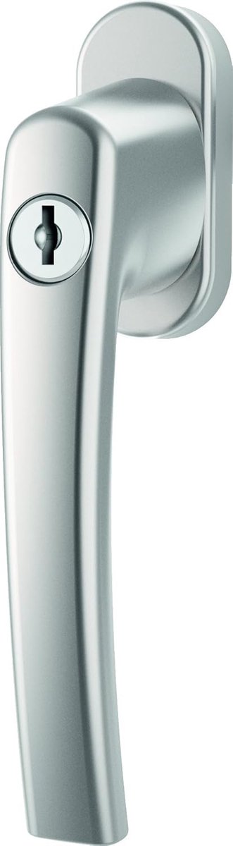 Afsluitbare Raamkruk 40 Nm Natuurlijk Zilver met Montage Schroeven Vierkante Pen 7x37mm