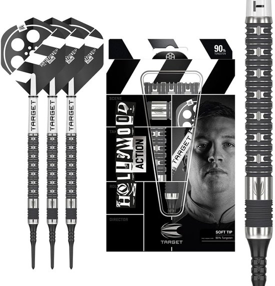 Target Chris Dobey Hollywood Action 90% Soft Tip - Dartpijlen - Darts van Target — afbeelding 5