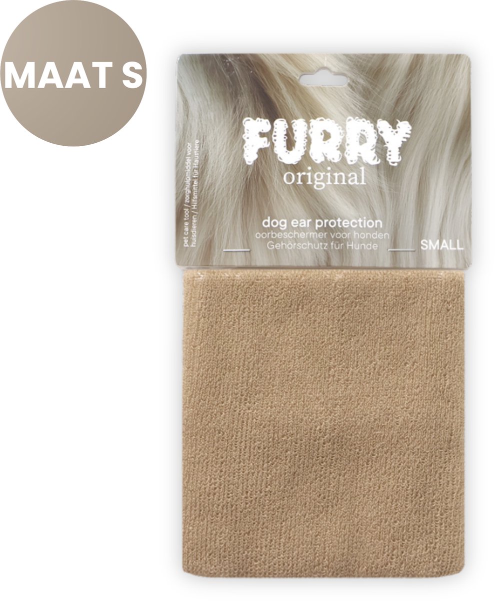 Furry Original® Oorbeschermer Hond - Gehoorbescherming voor Waterblazer en Shampoo Beurt - Kalmering & Minder Stress - Oorbescherming Hoofdband - Honden Verzorging - Small - Mokka Bruin