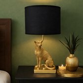 Milton & Oldbrook Tafellamp Leopard Goud