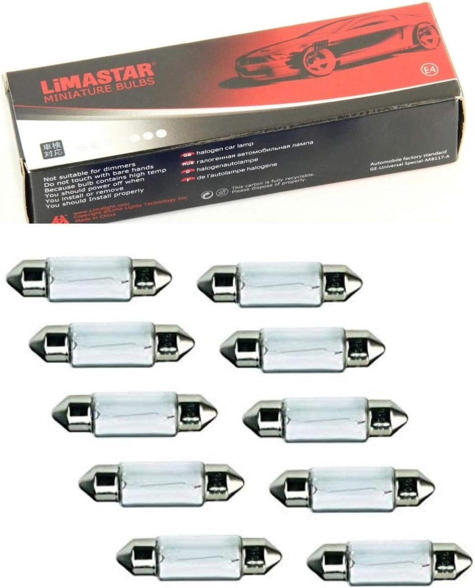 10 Stuks Soffitte Lamp 41mm 42mm 10 Watt 12V