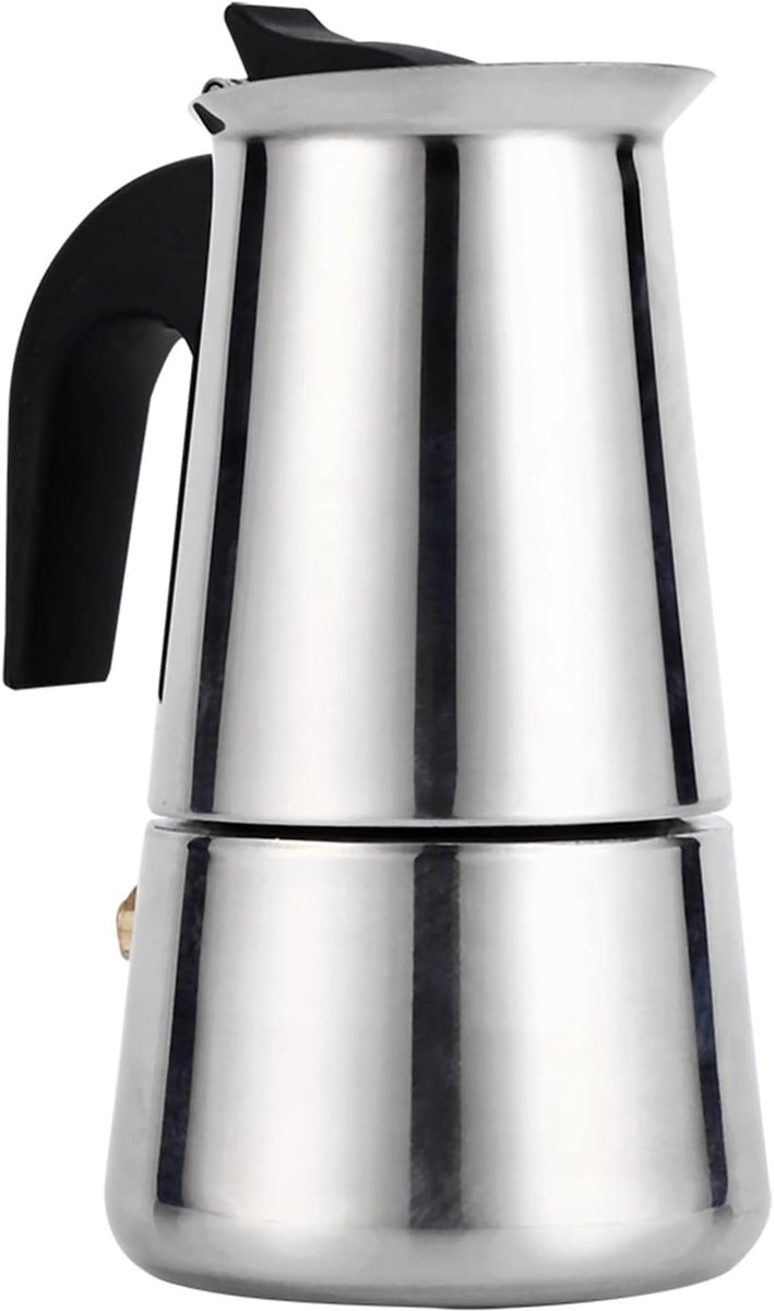 Espresso Maker Koffiezetapparaat Fornuis Gebruik Roestvrij Staal 100ml 200ml 300ml 450ml Zilver