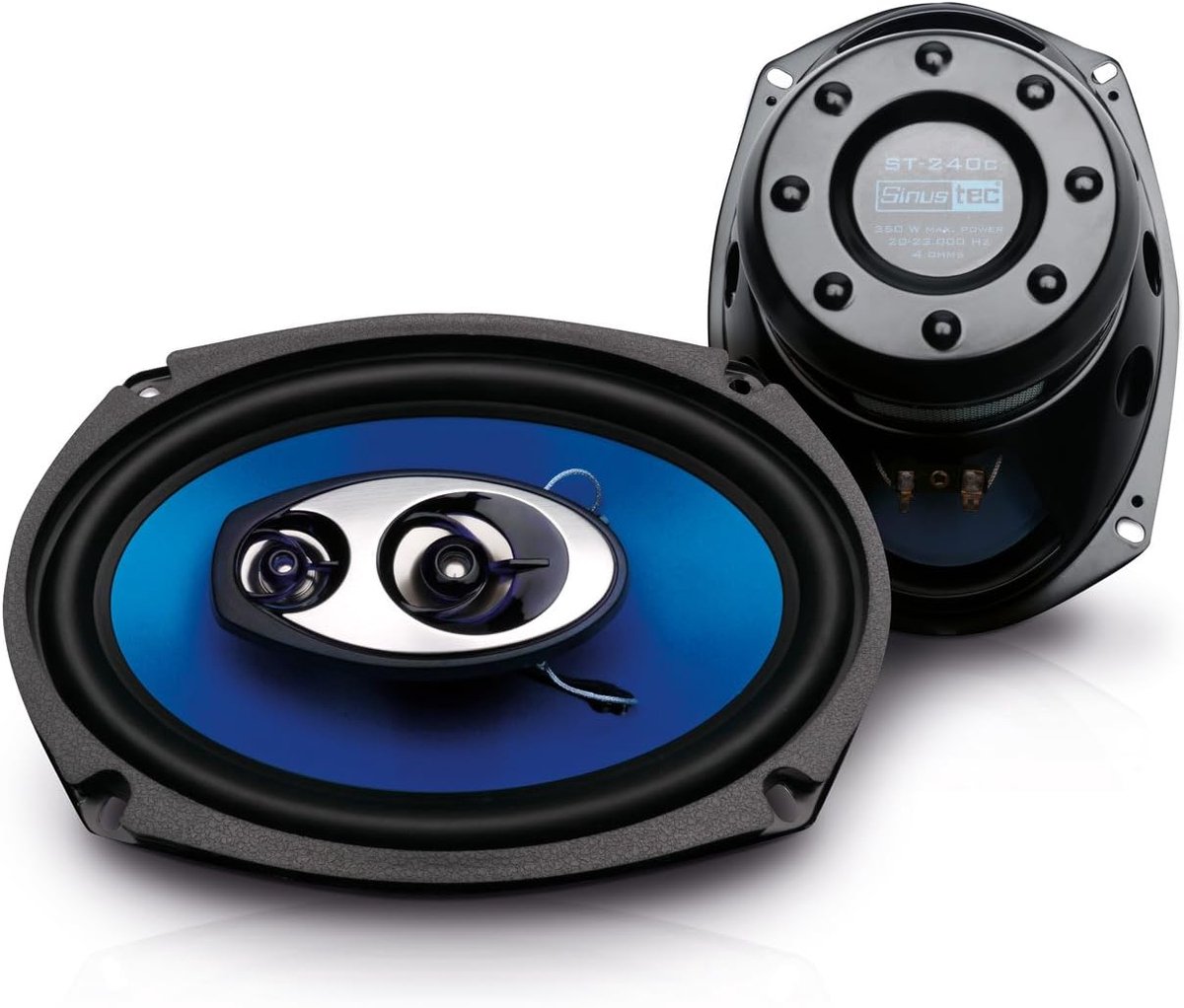 Ovale Luidsprekers - Coaxiale Speakers - Auto Audio - 350 Watt Belastbaarheid - 6x9 Inch - Zwart