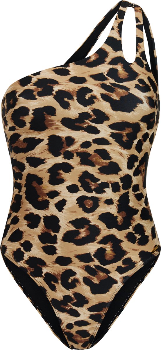 Protest PRTMunroe Badpak Dames One shoulder Normale pasvorm Uitneembare vulling Medium dekking Camel