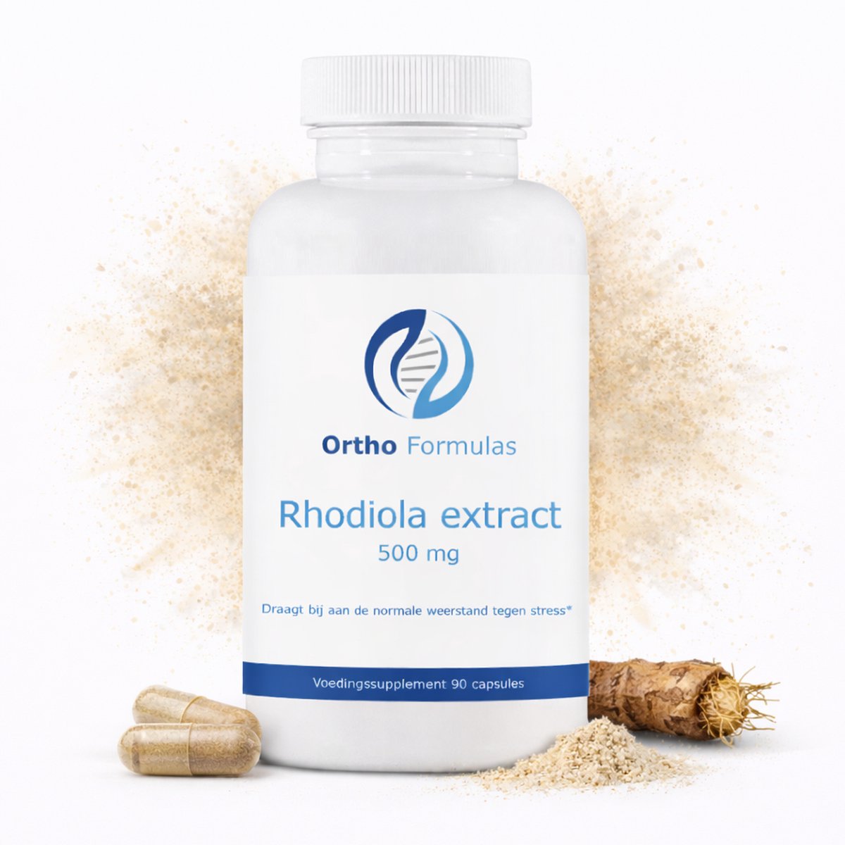 Rhodiola Extract Capsules – Stress, Weerstand & Adaptogeen – 500 mg – 90 Vegan Capsules