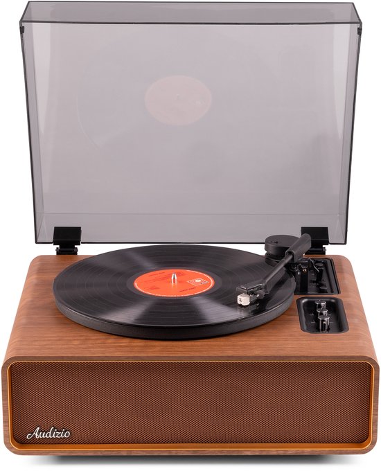 Premium platenspeler - Audizio Laredo - HiFi platenspeler met Bluetooth - LP speler - Bruin