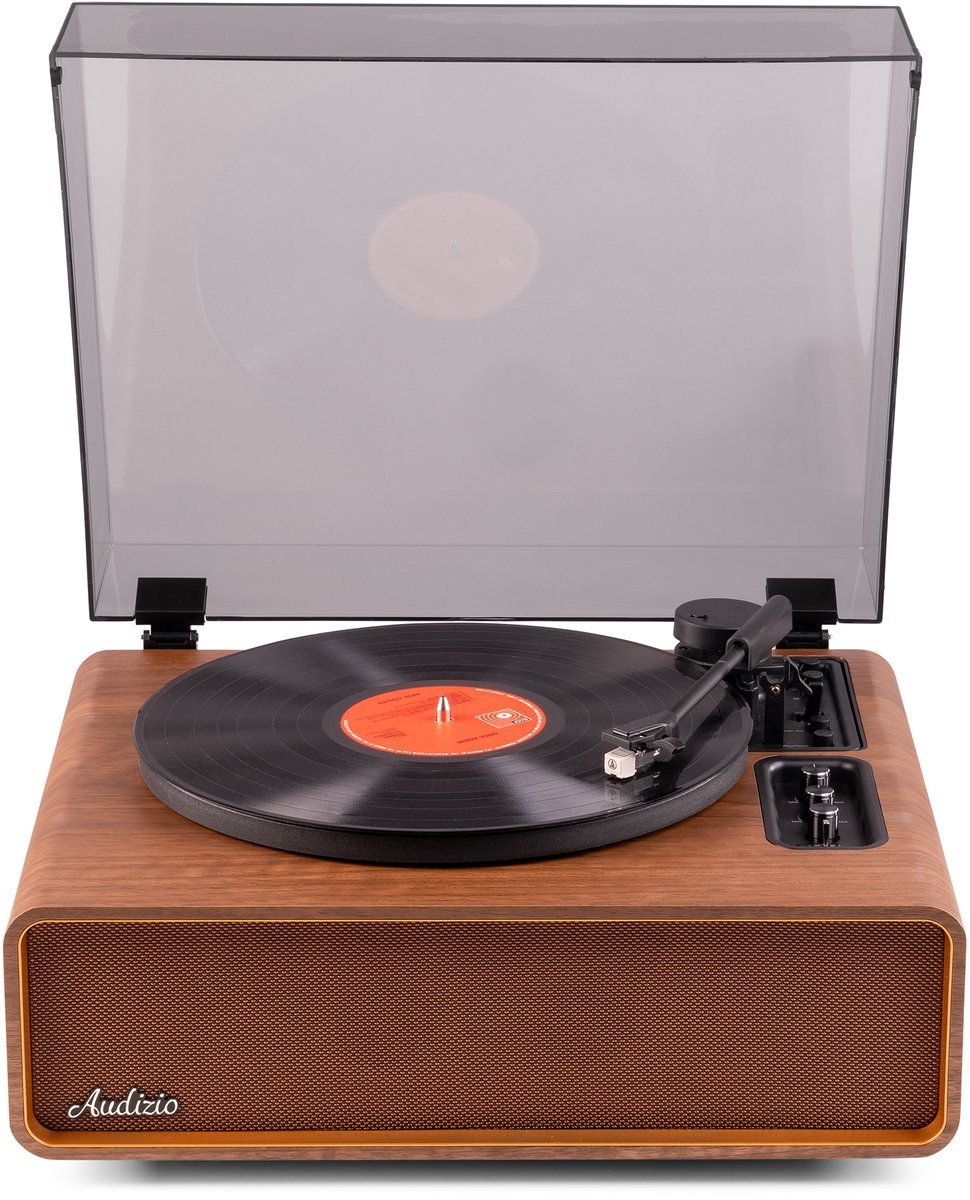 Premium platenspeler - Audizio Laredo - HiFi platenspeler met Bluetooth - LP speler - Bruin