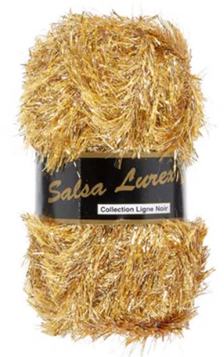 SALSA LUREX GLITTER EYELASH GAREN - GOUD 03 - PER 3 STUKS.