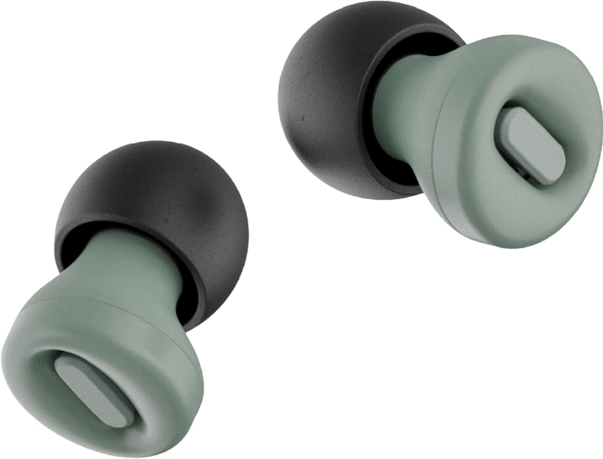Klar Focus Earplugs- Oordoppen - Voor Concentratie - Focus en Reizen- Comfortabele, Herbruikbare Gehoorbescherming - 23dB SNR Geluidsdemping - 4 Maten Zachte Siliconen Eartips XS/S/M/L - Sage/Groen