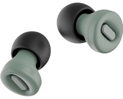 Klar Focus Earplugs- Oordoppen - Voor Concentratie - Focus en Reizen- Comfortabele, Herbruikbare Gehoorbescherming - 23dB SNR Geluidsdemping - 4 Maten Zachte Siliconen Eartips XS/S/M/L - Sage/Groen