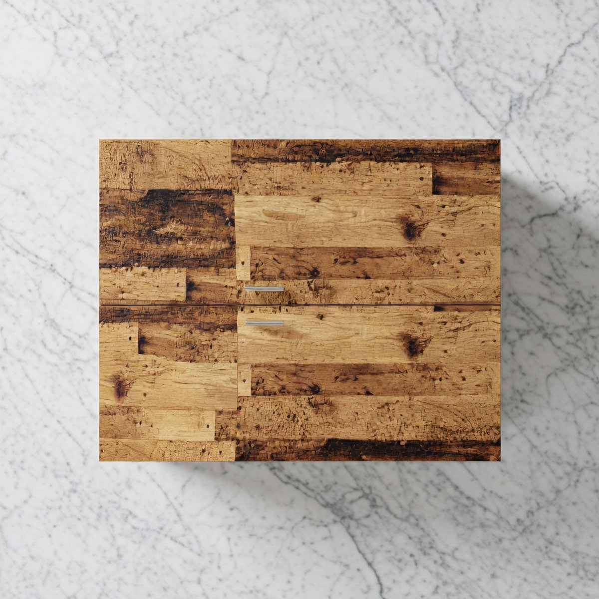 Rustic Oakline Luxe Kledingkast 90x52x200 cm – Oude Houtlook – 2 Deuren – Met Kledingstang en Legplanken – Grote Garderobekast voor Slaapkamer en Hal – Staande Opbergkast House&Garden