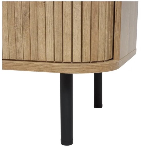 Japandi Stijl Boekenkast met Schuifdeuren | Minimalistische Opbergkast 80×40×175 cm