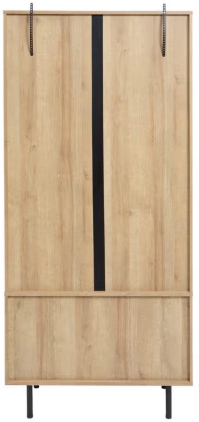 Japandi Stijl Boekenkast met Schuifdeuren | Minimalistische Opbergkast 80×40×175 cm