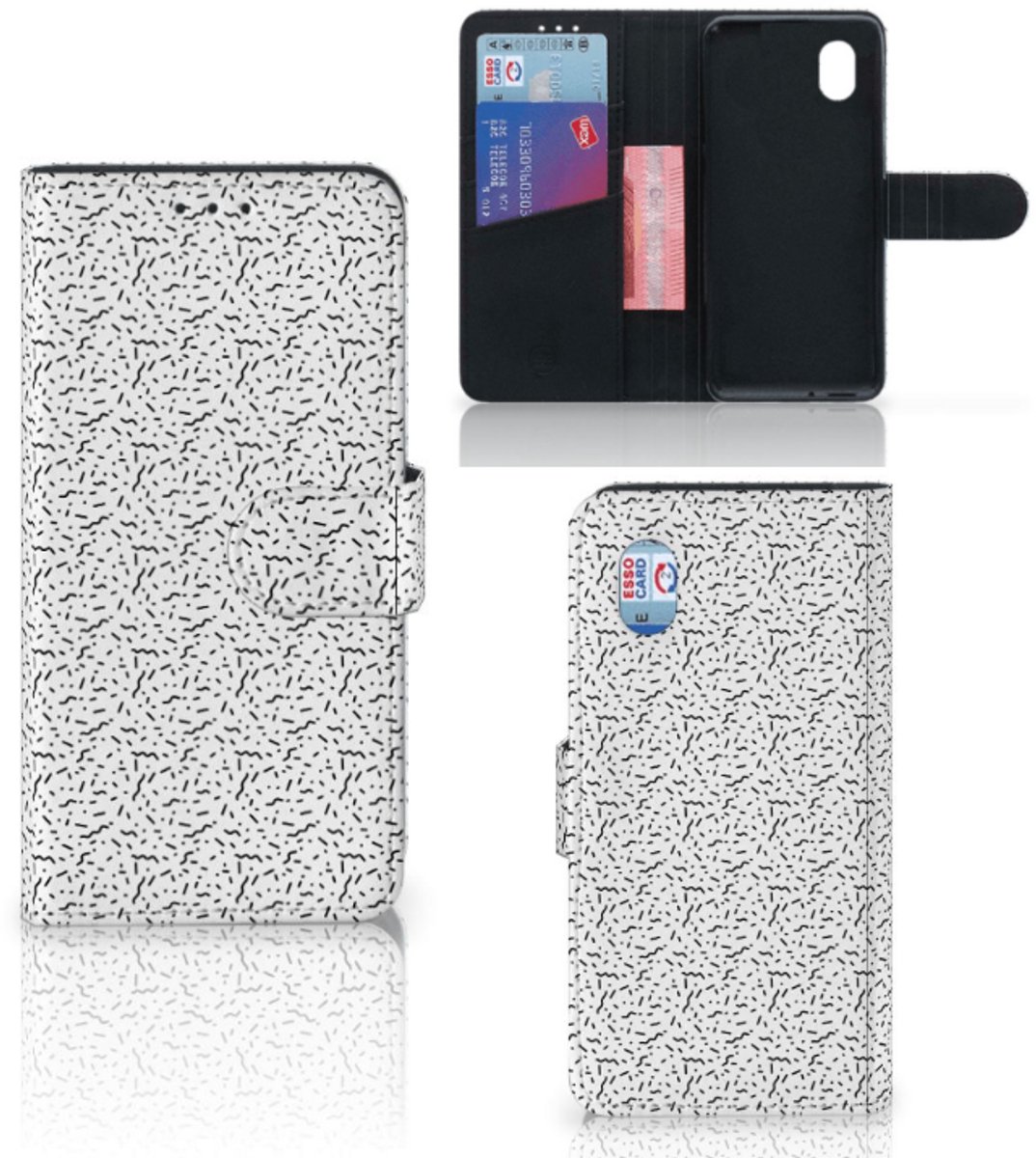 Alcatel 1B (2020) Telefoon Hoesje Stripes Dots