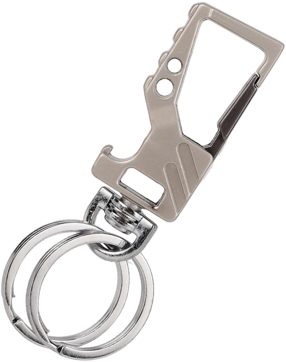 Robuste Sleutelhouder - Karabiner met Flessenopener - 2 Stuks