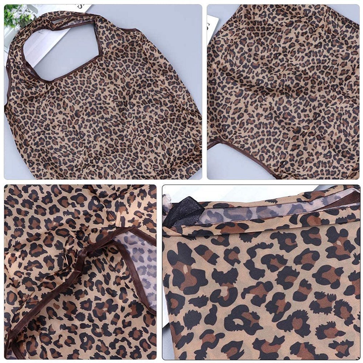 Set van 2 Opvouwbare en Herbruikbare Boodschappentassen - Grote Waterdichte Shopper