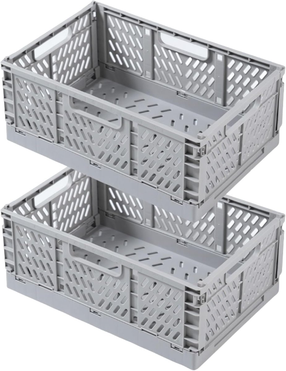 Set van 2 Opvouwbare Opbergdozen - Handige Vouwdozen voor Elke Ruimte