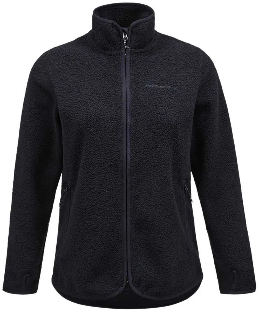 Peak Performance Pile Zip Jas - Black