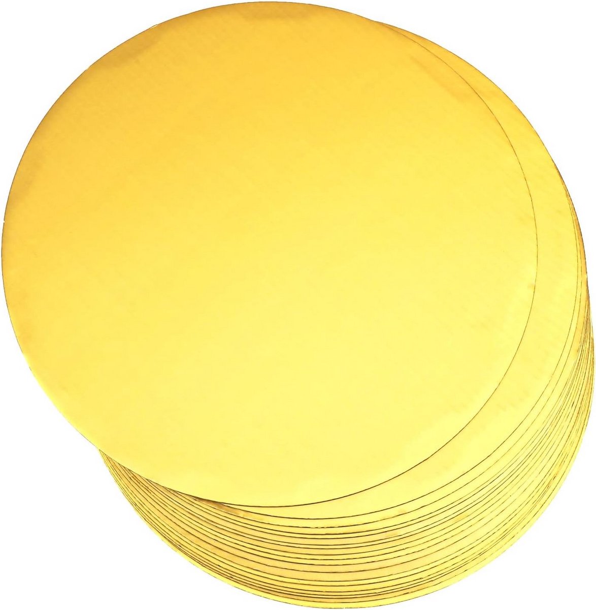 Set van 25 Ronde Gouden Taartkartons - 20 cm Taartbodems voor Gebak en Taarten