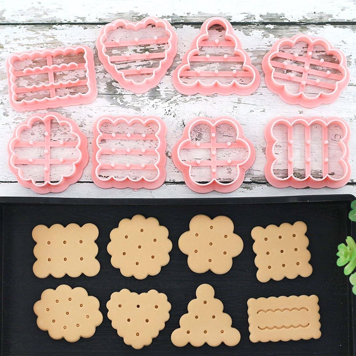 Creatieve Mini Koekjessnijders Set - 8 Uiteindelijk Vormpjes voor Bakplezier