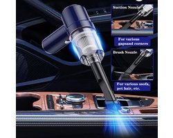 Auto Stofzuiger - Ministofzuiger - EXTRA FILTER - Borstelloze motor - Compressor - 80000Pa - Snoerloze handstofzuiger - Kleine stofzuiger - Handstofzuiger - Krachtige stofzuiger - Stofzuiger zonder snoer - Snoerloos - Sterke zuigkracht