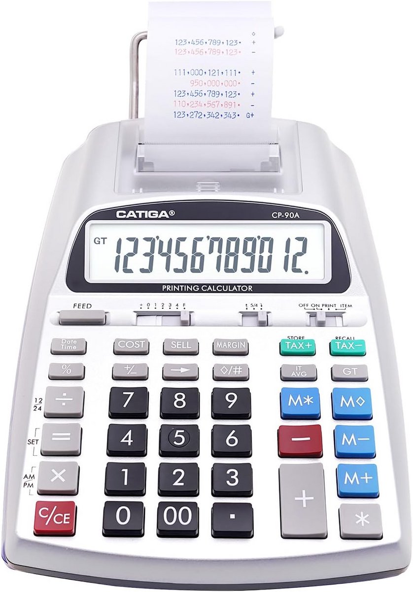Nieuwe printercalculator met papierrol en 10 toetsen voor thuiskantoor en financiële boekhouding