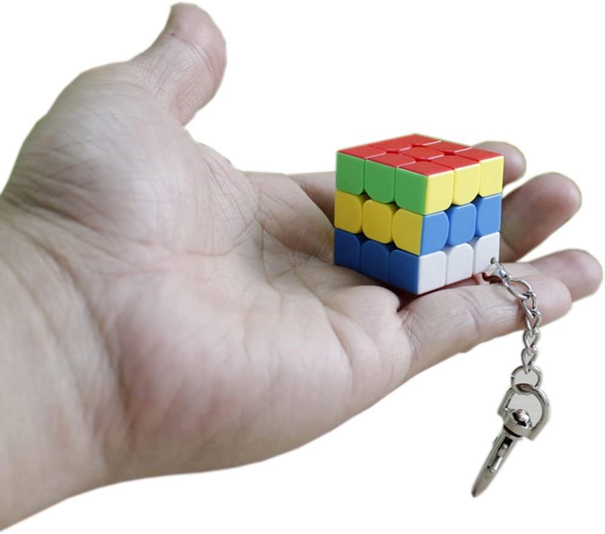 Mini 3x3 Magische Puzzel Kubus Sleutelhanger - Leuk Speelgoed voor Thuis en Op School