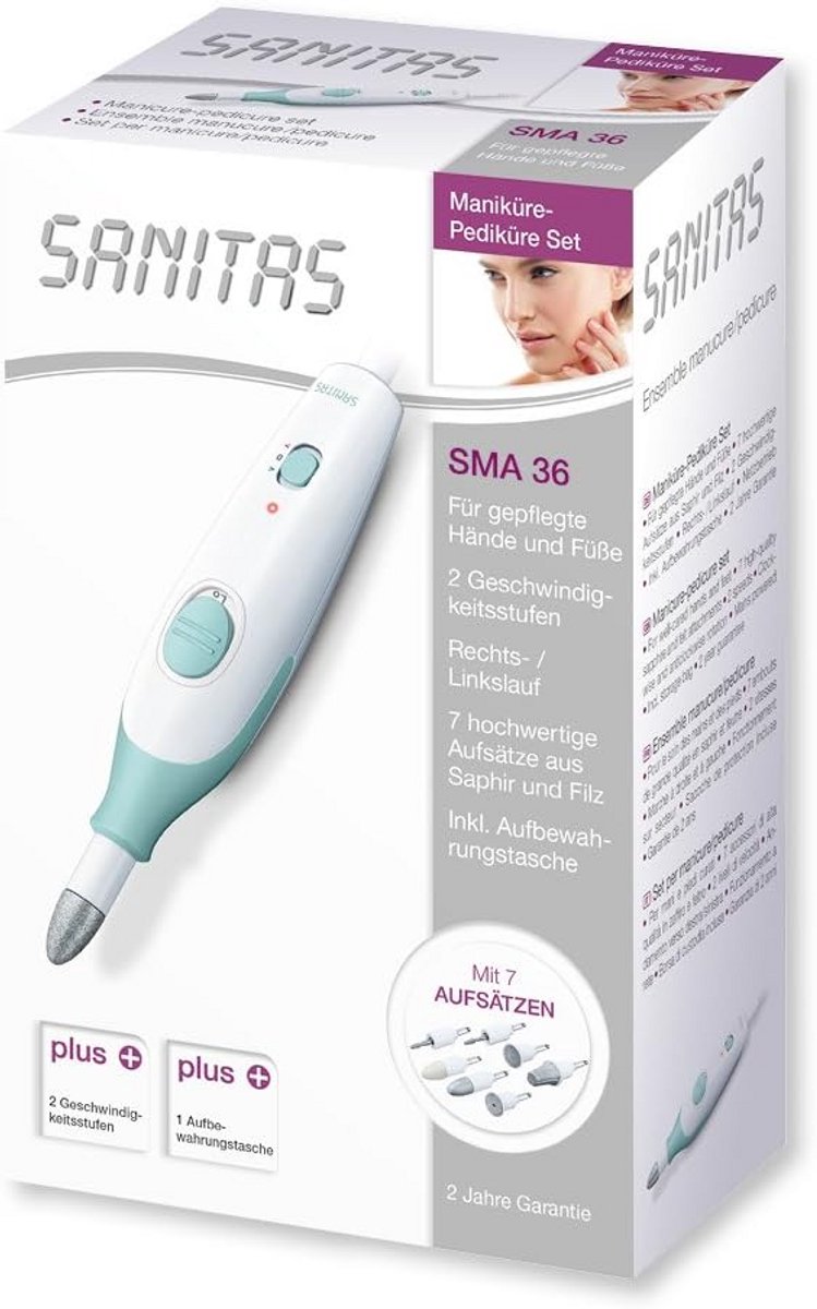 Manicure Pedicure Set voor Verzorgde Handen en Voeten met 7 Opzetstukken