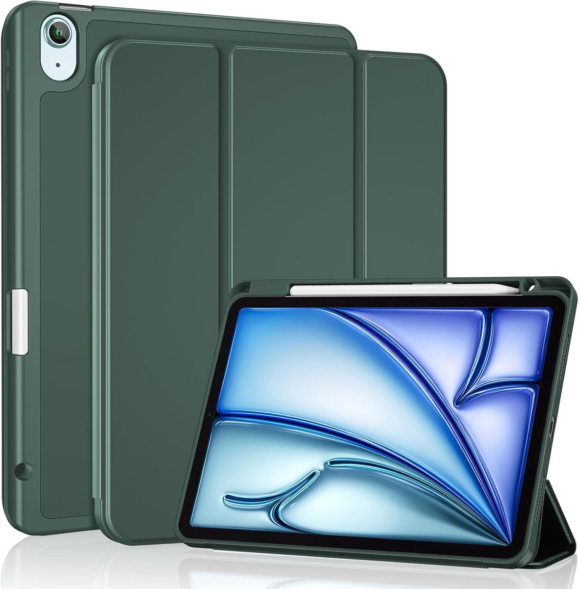 iPad Air 11 Inch Case met Pencil Houder en Trifold Stand