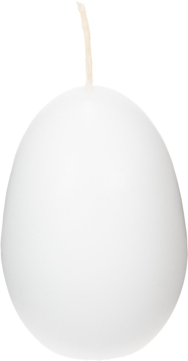 Paaskaarsen, eivormig, speciale paaskaarsen, wit, 9 cm, 6 stuks, 6 Stü
