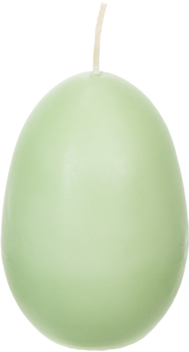 Paaskaarsen, eivormig, groen, 9 cm, 20 cm hoog, 6 stuks, 6 Stück