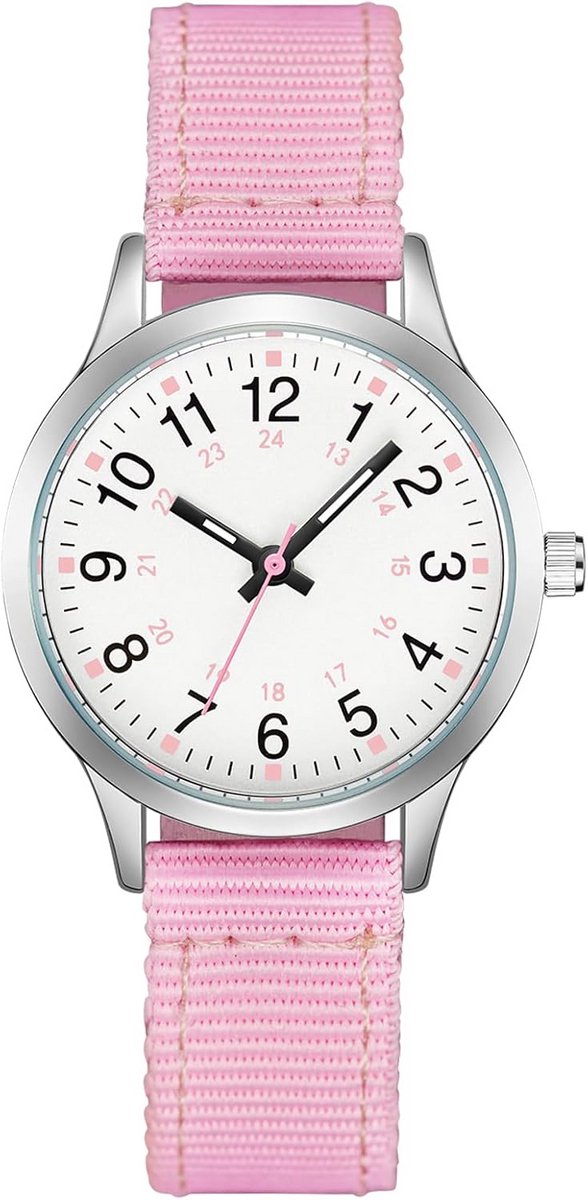 Kinderen Analoog Horloge met Siliconen Armband - Waterdicht, Sportief en Oplichtend