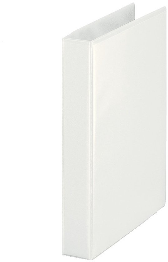 Classeur blanc A5 fermé à 2 anneaux, dos 47mm.