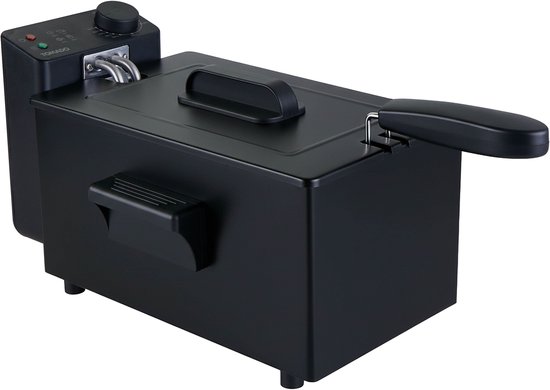 Tomado TDF3002B - Frituurpan - 3 liter - Koude Zone Friteuse - 2200W - Zwart