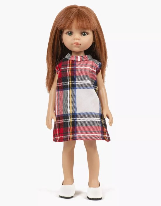 Minikane Poppenkleding Iva Jurk Ruit 32 cm van Merkloos — afbeelding 2