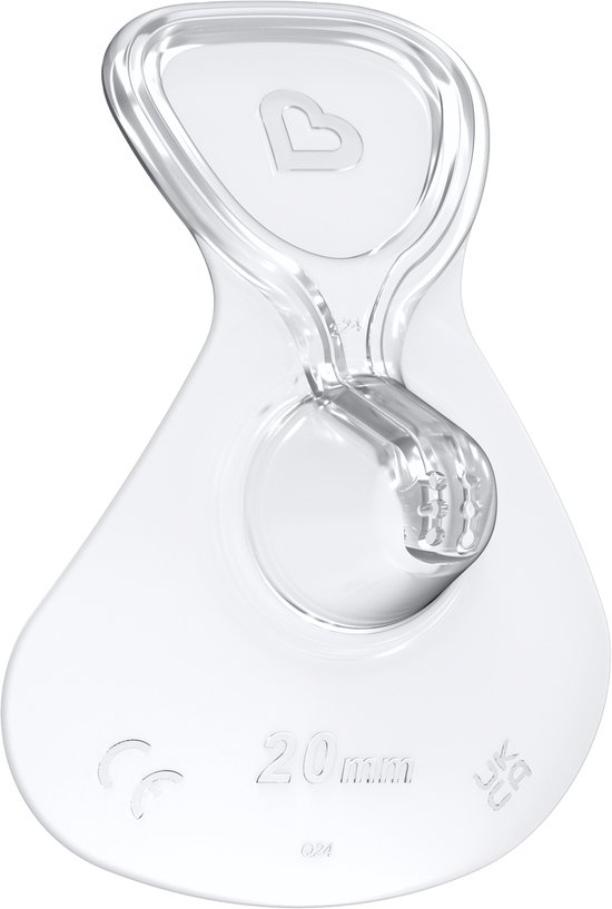 Munchkin Flow Siliconen Tepelhoedje Starter Kit - Zichtbare melkstroom tijdens borstvoeding - Inclusief steriliseerdoosje - 20 mm van Munchkin — afbeelding 2