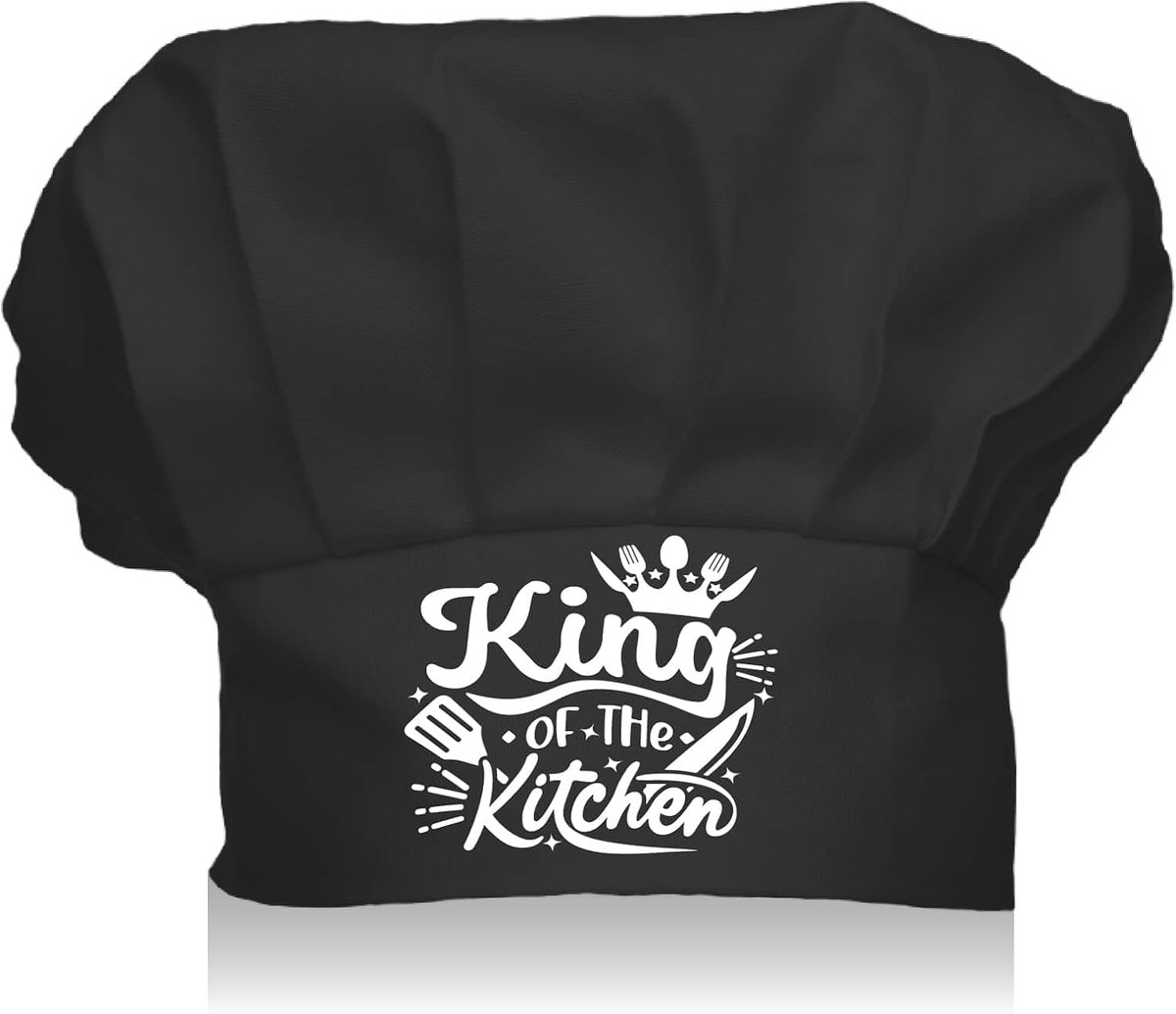 Verstelbare Katoenen Chef Hoed voor Koken en Bakken – Unisex Met Elastische Band