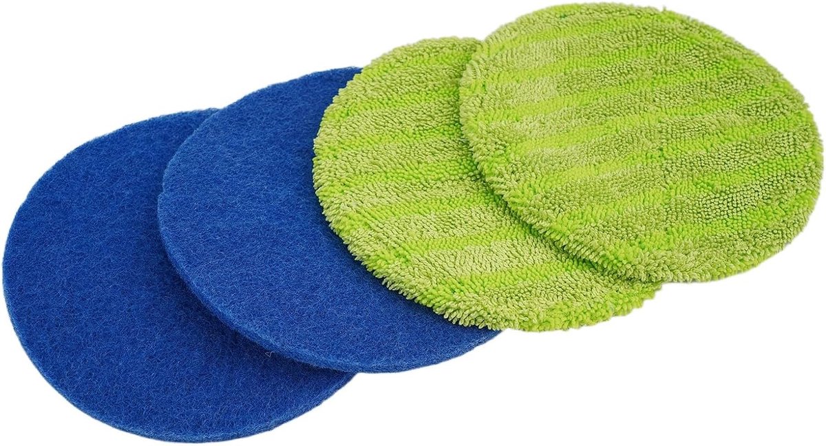 Wasbare Mop Pads voor Vloerreiniging - Set van 4 - 16cm