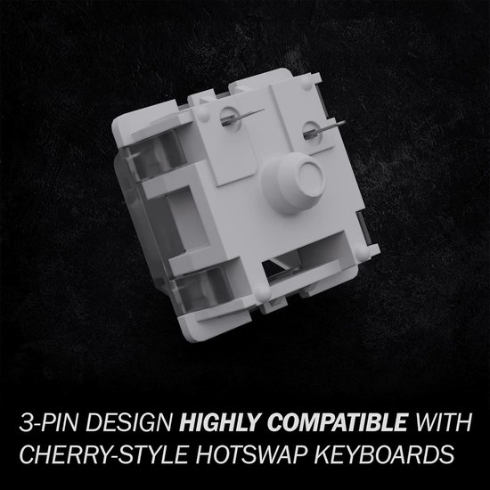 Mechanische RGB-schakelaars voor Gaming-toetsenbord - 65 Stuks, Lineair, 45 g Kracht, 3-Pins SMD — afbeelding 2