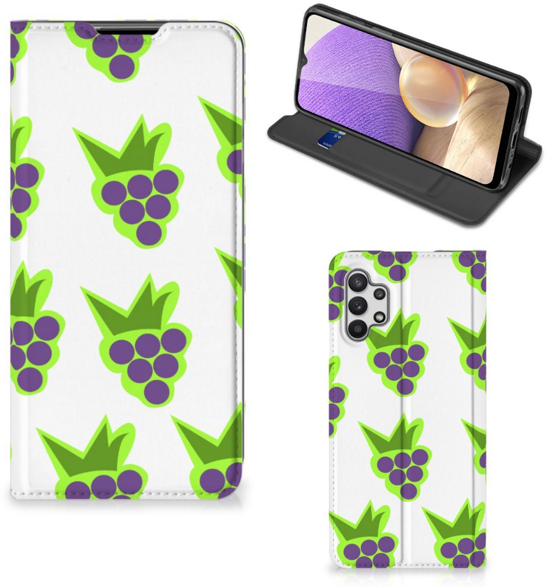 Book Case voor Samsung Galaxy A32 5G Flip Style Cover Druiven