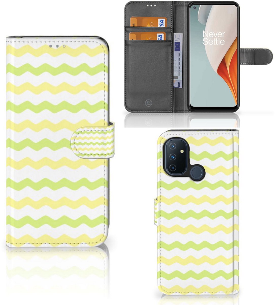 OnePlus Nord N100 Telefoon Hoesje Waves Yellow