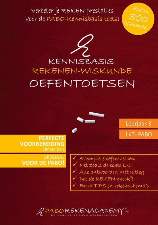 Kennisbasis rekenen–wiskunde Pabo | LKT oefentoetsen boek  ... - cover
