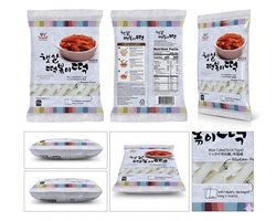 Matamun Koreaanse Rijstcakes - Tteokbokki Rice Cake Sticks Stangen - Authentieke Koreaanse - Ideaal voor Pittige Koreaanse Gerechten Glutenvrij & Vegan - 3 X 600g Met Kajal Sticker