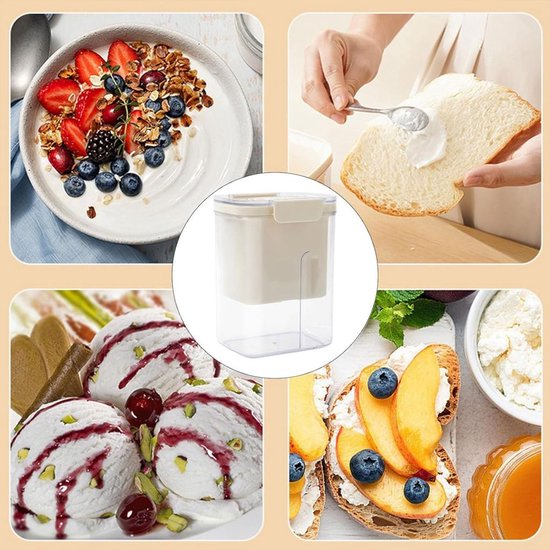 Yoghurtfilter met grote capaciteit, een wasbare weischeider en een deksel; herbruikbaar yoghurtfilter. van Merkloos — afbeelding 4