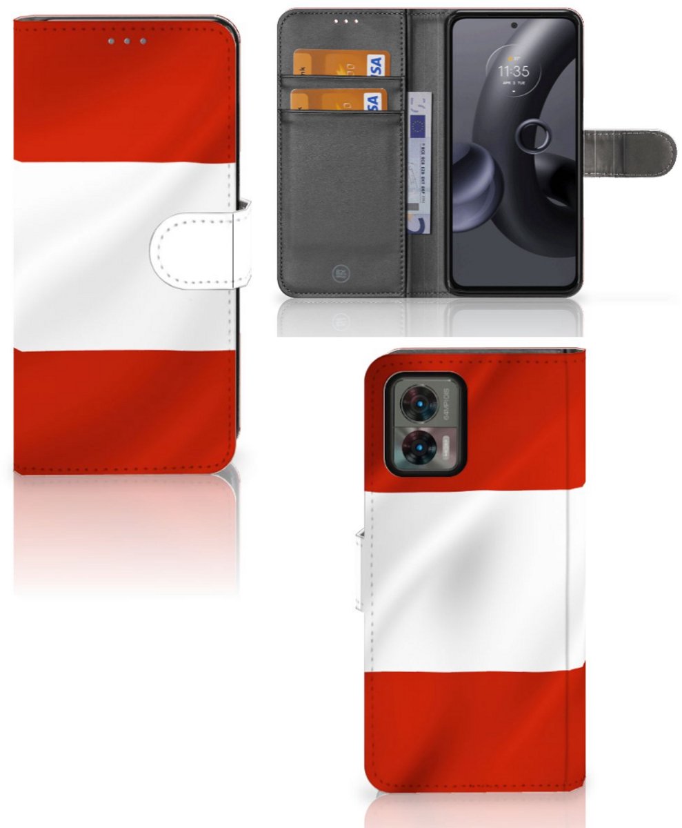 Motorola Edge 30 Neo Bookstyle Case Oostenrijk